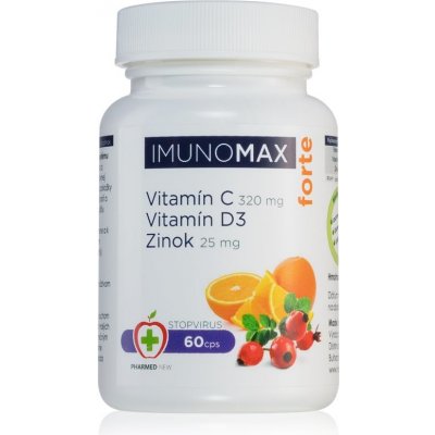 Imunomax Forte Vitamin C + D + Zinek 60 kapslí