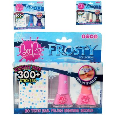 EP Line BO-PO Frosty lak na nehty slupovací 2ks + samolepky různé druhy – Zboží Dáma