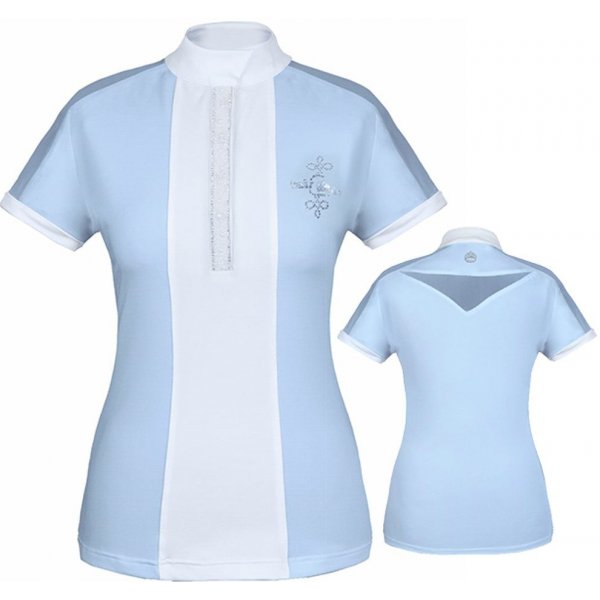 Jezdecké triko, košile a polokošile Fair Play Tričko závodní CLAIRE Pearl sv.modrá