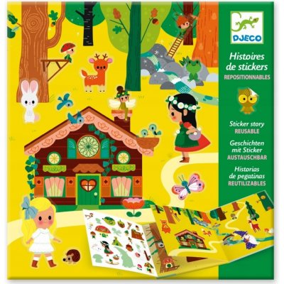 Djeco Příběhový set se samolepkami Tajuplný les – Sleviste.cz