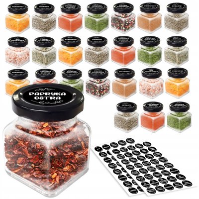 Kol-pol Nádoba na koření skleněná 24 x 120 ml – Sleviste.cz