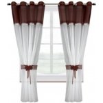 Fliying Voálové záclony Verona hnědá 2 x 150 x 250 cm – Hledejceny.cz