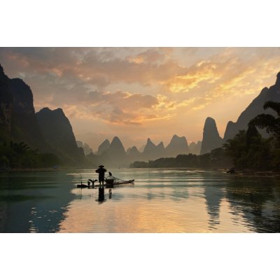 Umělecká fotografie Golden Li River, Yan Zhang, (40 x 26.7 cm) – Zboží Mobilmania