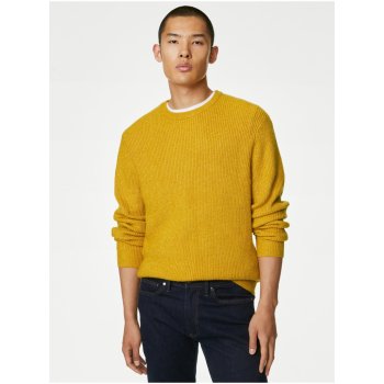 Marks & Spencer pánský Basic svetr žlutý