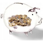 Pokladnička Prasátko skleněné – Zboží Mobilmania