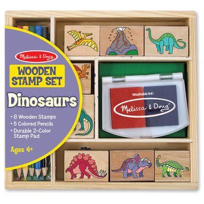 Melissa & Doug Dřevěná razítka Dinosaurus