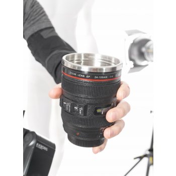 Lens Mug nerezový Hrnek pro fotografy objektiv 0,4 l