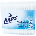 LINTEO Vatové tyčinky 100 ks v boxu – Hledejceny.cz