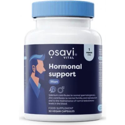 Osavi Hormonal support Man hormonální podpora pro muže 30 rostlinných kapslí – Hledejceny.cz