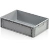 Úložný box TBA Plastová Euro přepravka 600x400x170 mm plný úchyt