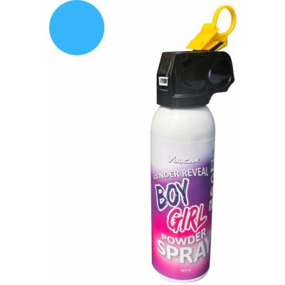Modrý prášek ve spreji Gender reveal Boy or Girl Kluk nebo holka 96716 – Zboží Mobilmania