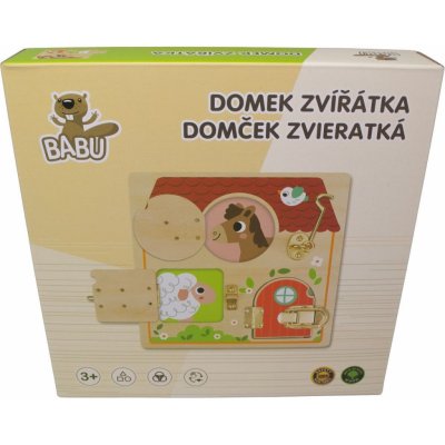 Babu vzdělávací tabule se zámky domek se zvířaty – Hledejceny.cz
