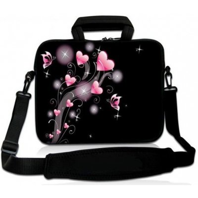 Huado taška přes rameno 17.4" Růžová srdíčka S17-19213
