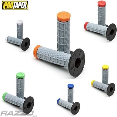 Gripy na moto ProTaper MX Tri Density Half Waffle Grips Modrá | Zboží Auto