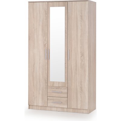 Halmar Lima S 3 dub sonoma/zrcadlo – Zboží Dáma