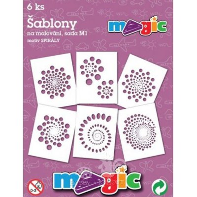 Papírové šablony sada M1 Spirály – Sleviste.cz