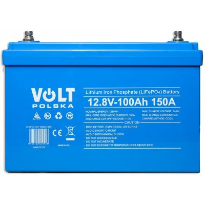 VOLT POLSKA LiFePO4 12V 150Ah BMS 100A S POJISTKOU – Zbozi.Blesk.cz