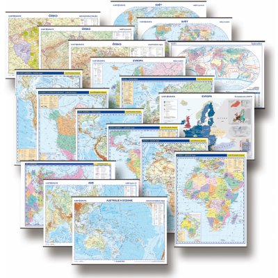 Kartografie PRAHA, a. s. Kompletní sada školních nástěnných map – Hledejceny.cz