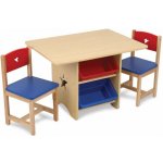 KidKraft stůl Star se dvěma židličkami a boxy – Zboží Mobilmania