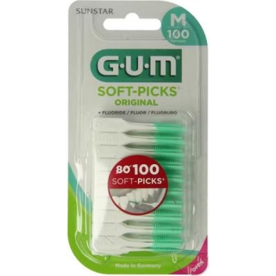 GUM Soft Picks + fluoride Medium meziz. kart./párátko 100 ks – Zbozi.Blesk.cz