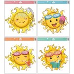 Přerov Dekorace okenní folie 30x33,5cm, sluníčka / 6875 233293 – Hledejceny.cz