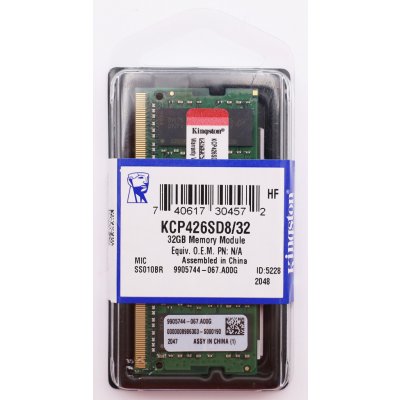 Kingston SODIMM 32GB 2666MHz KCP426SD8/32 – Zbozi.Blesk.cz