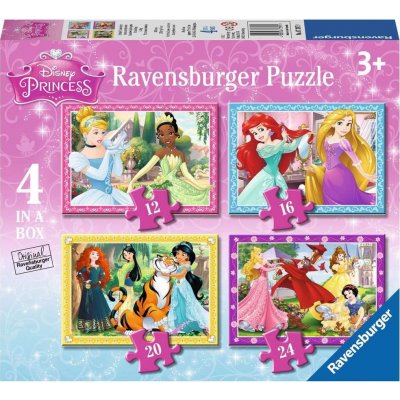 Ravensburger 4v1 Disney Princezny Láskyplná péče 12,16,20,24 dílků