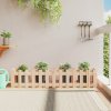 Květináč a truhlík zahrada-XL Vyvýšený záhon plotový design 150 x 30 x 30 cm masivní borovice