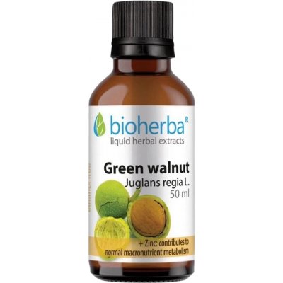 Zelený vlašský oříšek tinktura Bioherba 50 ml – Hledejceny.cz