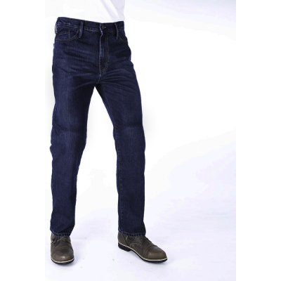 Oxford Original Approved Jeans volný střih Long seprané modré – Zboží Mobilmania