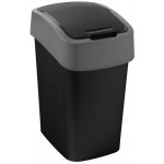 Curver Flipbin 9 l černý / stříbrný – Zboží Dáma