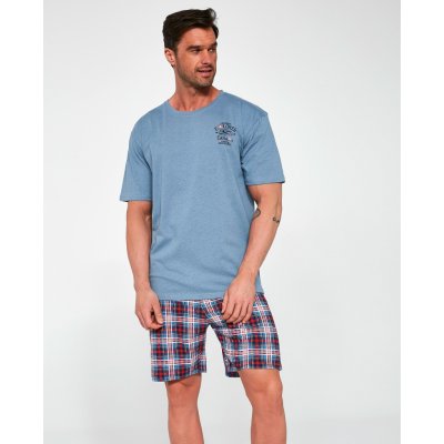 Cornette 327/105 Ontario pánské pyžamo krátké modré – Zboží Mobilmania
