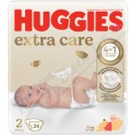 Huggies extra care 2 3-6 kg 24 ks – Zbozi.Blesk.cz