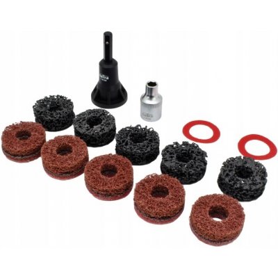 QUATROS QS14040 Sada čističů kotoučů, adaptér 1/2", průměr 40 mm (na náboje kol a brzdové kotouče) – Zboží Dáma