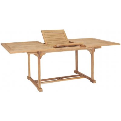 OMAXI 708049 Rozkládací zahradní stůl (150–200) x 100 x 75 cm masivní teak – Hledejceny.cz