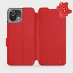 Pouzdro Mobiwear Luxusní kožené flip Xiaomi Mi 11 Lite LTE / 5G - Červené - L_RDS Red Leather – Hledejceny.cz