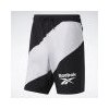 Pánské kraťasy a šortky Reebok pánské šortky workout Ready graphic shorts černobílé