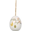 Det Gamle Apotek Velikonoční vajíčko na zavěšení Blossom 6,5x4 cm dolomit