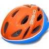 Cyklistická helma Briko Pony shiny orange-Light blue -white 2017
