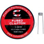 Coilology Fused Clapton předmotané spirálky Ni80 0,46ohm 10ks – Hledejceny.cz