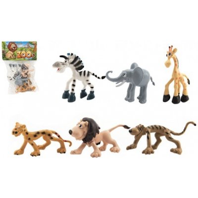 Teddies Zvířátka safari ZOO 9-10 cm 6 ks – Zboží Mobilmania