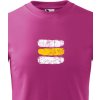 Dětské tričko Canvas dětské tričko Turistická značka žlutá, Purpurová 2079