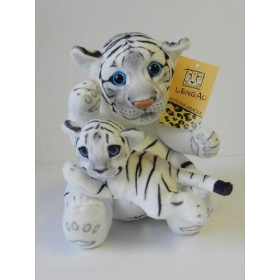 tygr bílý s mládětem 44 cm
