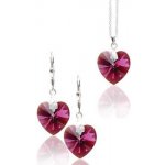 Srdcová souprava CR SW 10 s krystaly Swarovski Elements – Zboží Mobilmania