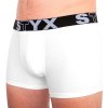 Boxerky, trenky, slipy Styx pánské boxerky sportovní guma nadrozměr bílé R1061