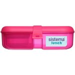 Sistema Krabička na svačinu Ribbon Lunch s vložkou a kelímkem růžová – Zboží Dáma