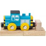 Bigjigs Dřevěný vláček Shunter – Zboží Dáma
