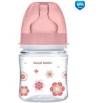 Canpol babies Antikoliková láhev se širokým hrdlem Newborn Růžová 120ml – Zboží Dáma