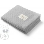 BABYONO Bambusová pletená deka Modrá – Zboží Dáma