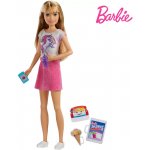 Barbie Chůva blondýnka v růžových šatech s jednorožcem – Zboží Dáma